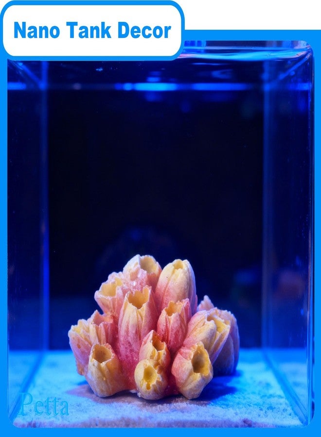 Petta Resin Coral Plant Decorations Artificial Ornament Decor Resin Colorful Coral Reef Decoration Accessories for Betta Fish Tank Aquarium Landscape,Medium,1 Pcs - Image 4